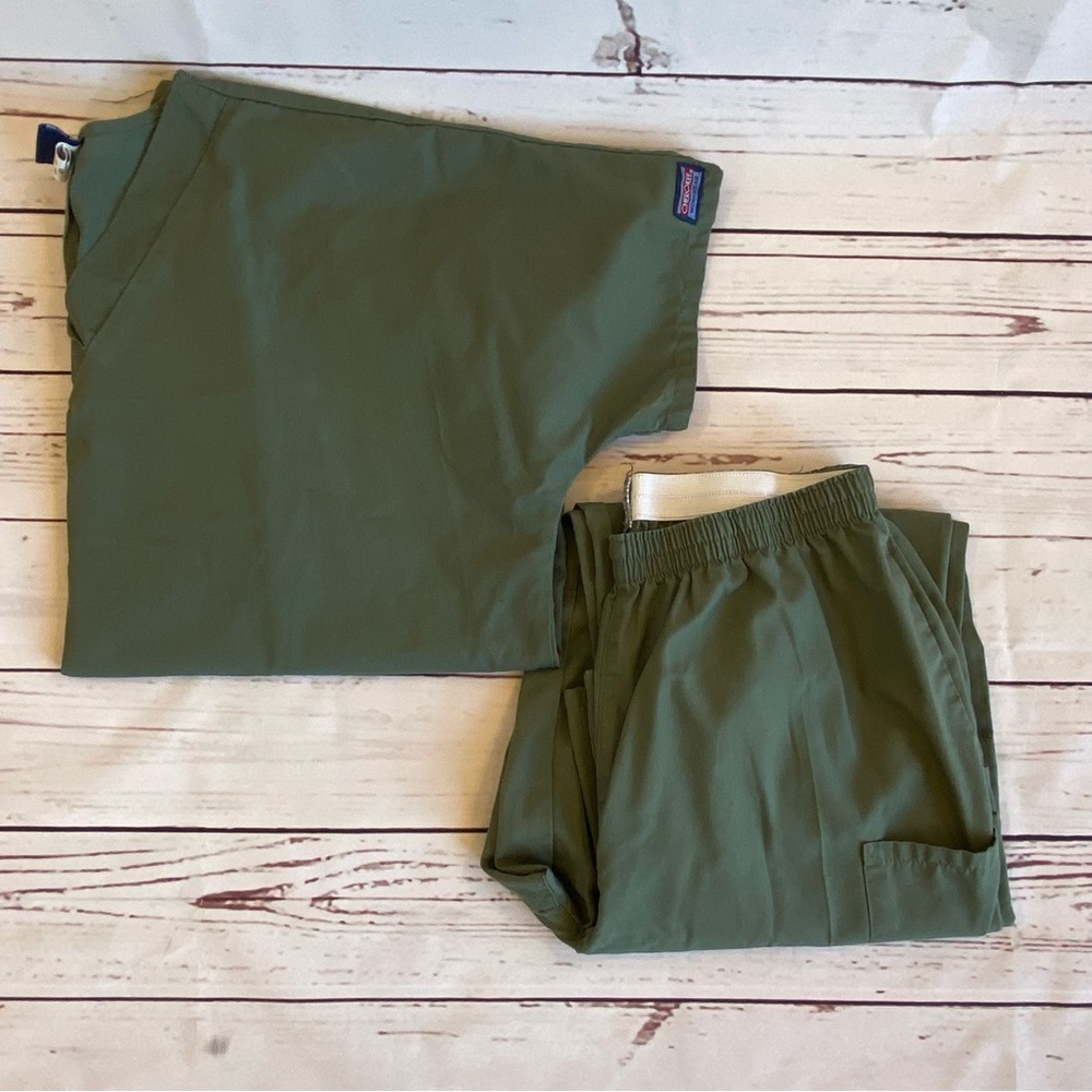 Olive Green Cherokee Workwear Scrubs